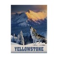Trademark Fine Art Old Red Truck 'Yellowstone Wolf' Canvas Art, 18x24 ALI21550-C1824GG